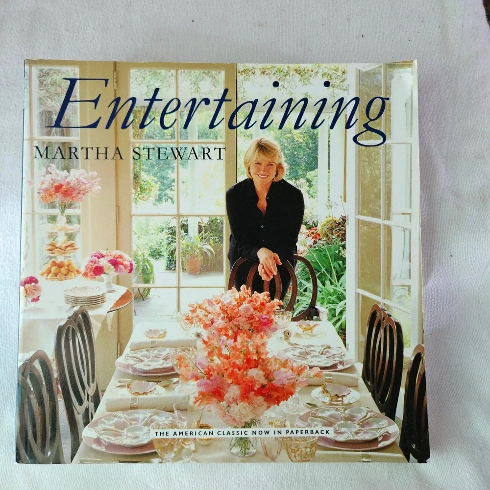 Entertaining Martha Stewart Cookbook Paperback 1998 Entertaining Recipes Decor